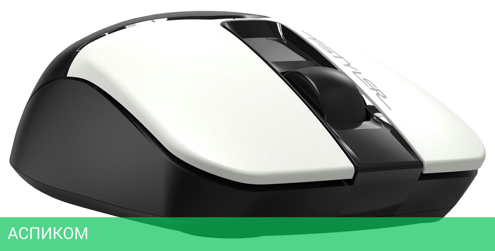Мышь A4Tech Fstyler FM12 Panda белый/черный