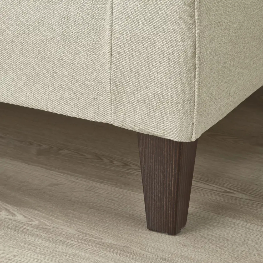 Диван 3-местный - IKEA EKHOLMA/ИКХОЛМА  ИКЕА, 207x85см, светло-бежевый