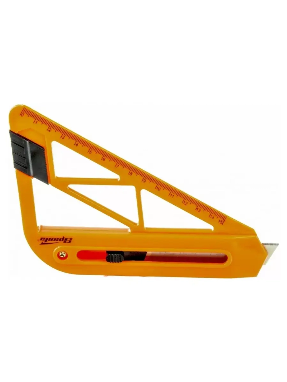 Нож с выдвижным лезвием и линейкой 18 мм SPARTA 789195