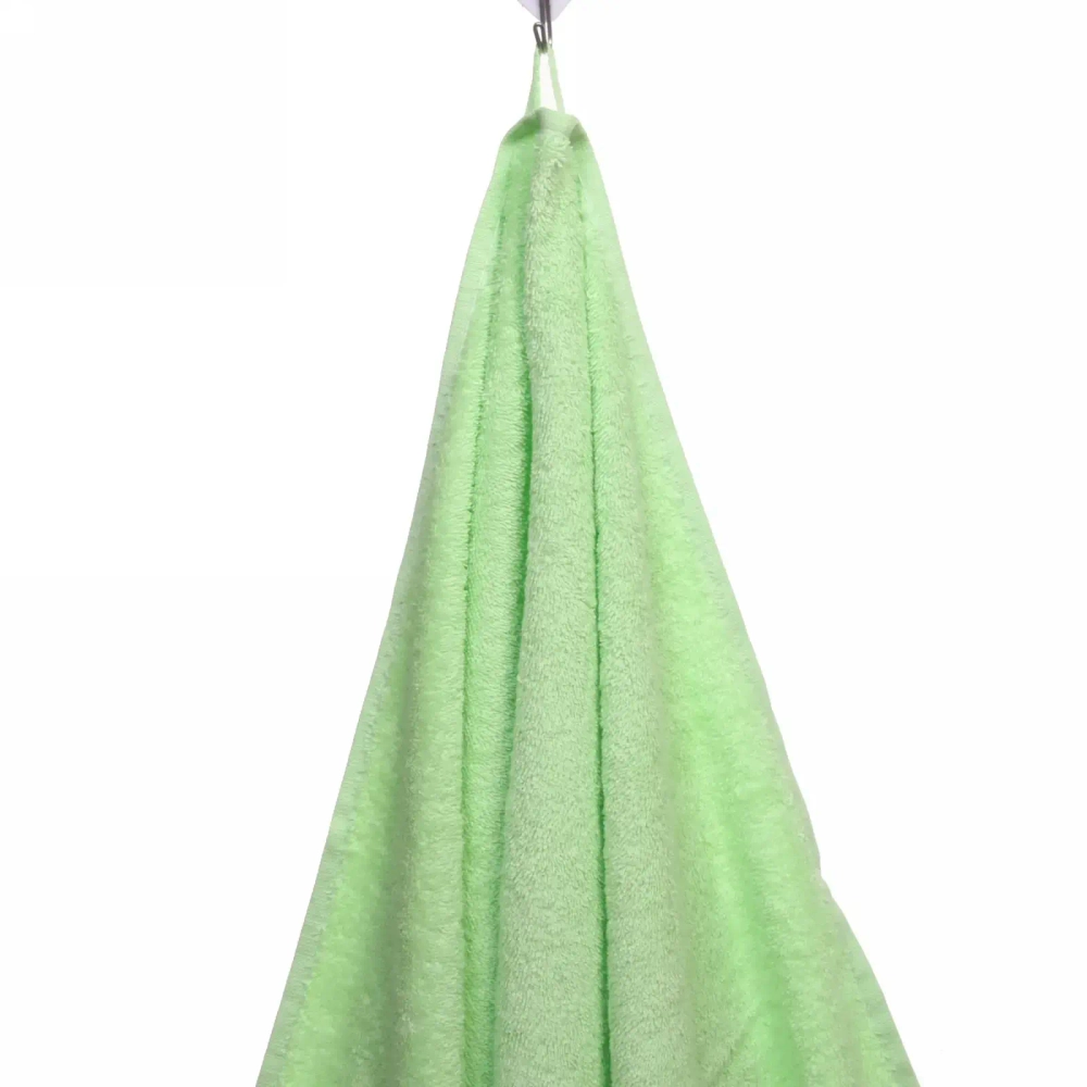 Полотенце махровое 100*150см «SILVER» цвет зеленый 10400 плотность 400гр/м2 с петелькой-подвесом