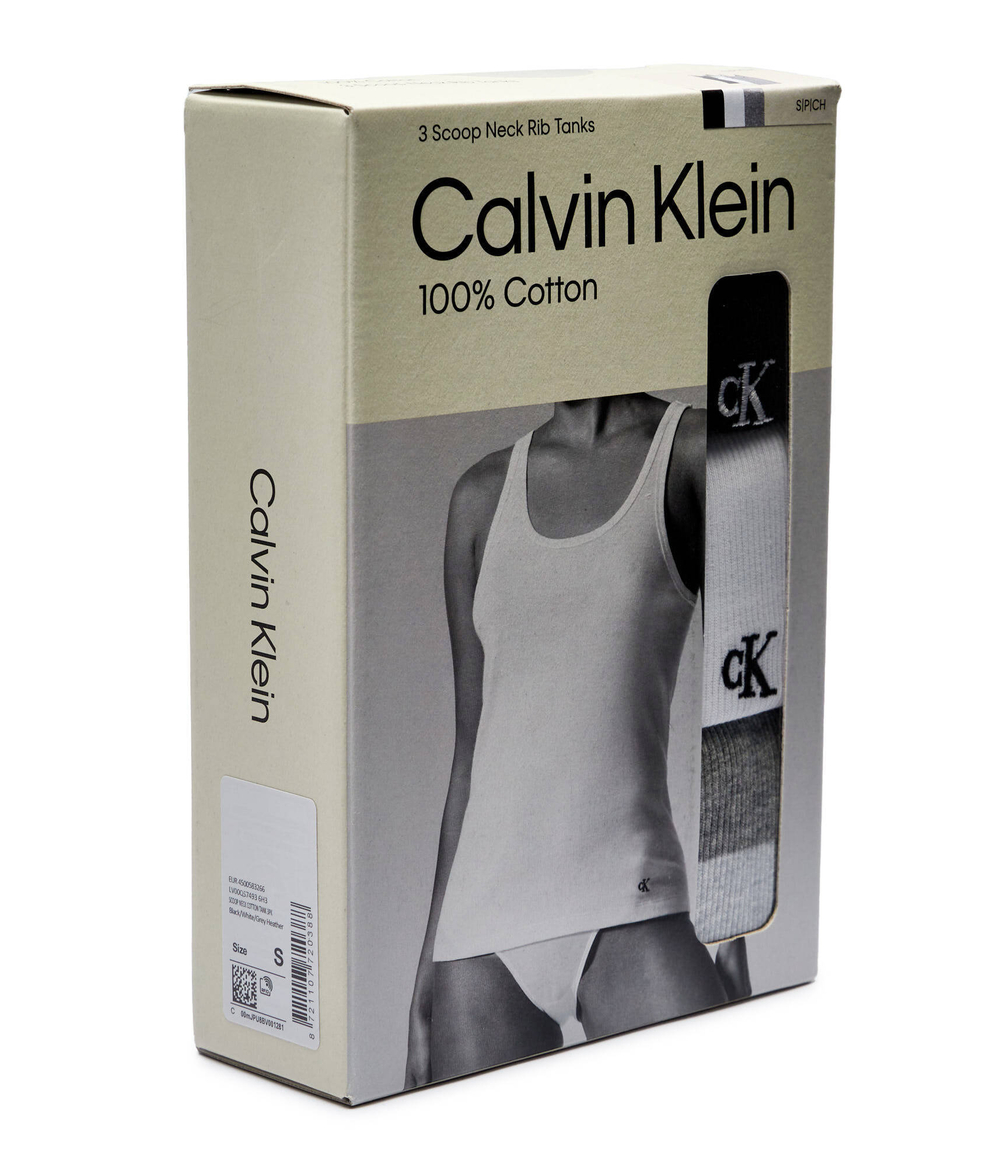 Топ 3-pack Calvin Klein Underwear - разноцветная(LV00QS7493)