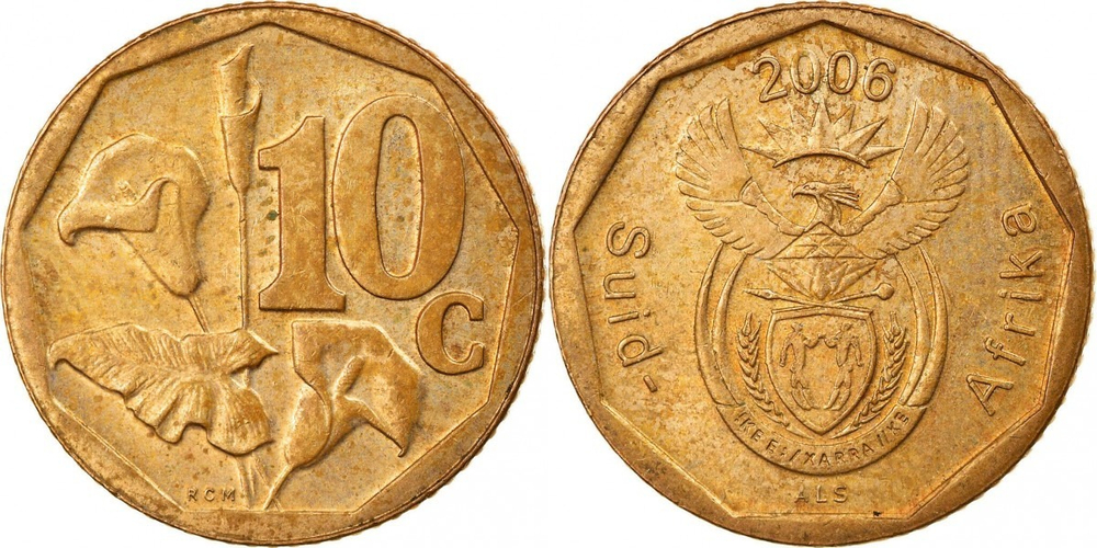 ЮАР 10 центов, 2006 SUID-AFRIKA XF