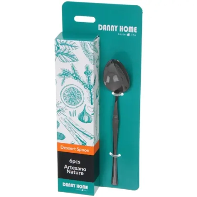 Набор чайных ложек 6шт «NORDIC» в подарочной коробке, черный