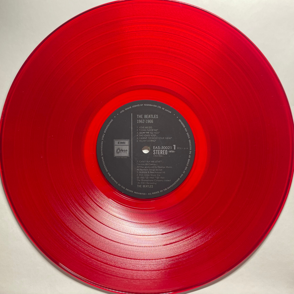 The Beatles ‎– 1962-1966 2LP (Япония 1982г.) Red