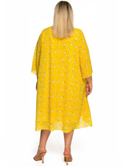 Платье  шифоновое нежно-жёлтое