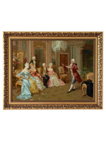 Картина на стену для интерьера на холсте в раме "Золотой век" 37*47 см