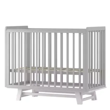 Детская кроватка с продольным маятником Incanto Anniken Серая/белая