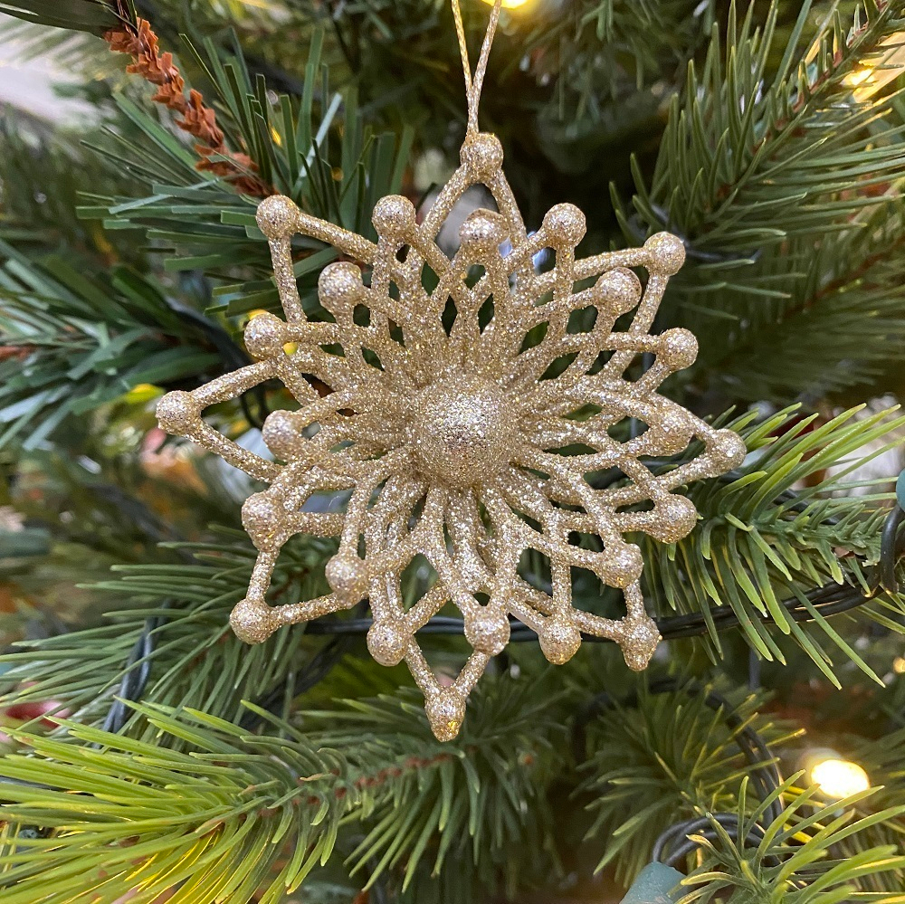 Снежинка, ёлочное украшение