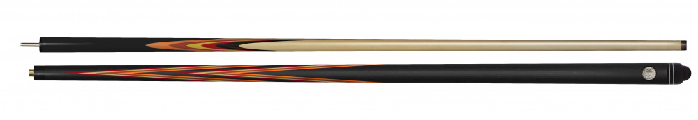 Кий Янтарь, черный граб/желт.граб/ятоба/красный.граб, 14-запилов, 2PC(ЯК)