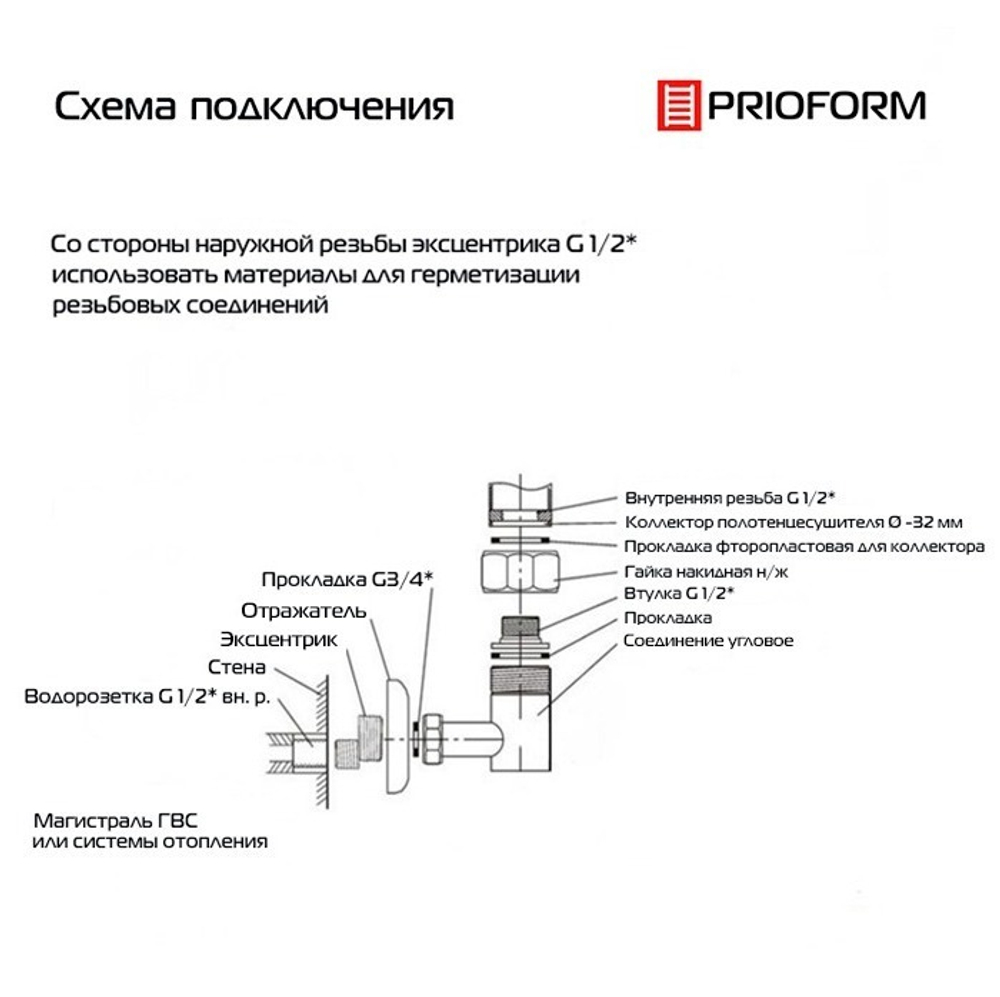 Полотенцесушитель водяной Z41-65 60х50