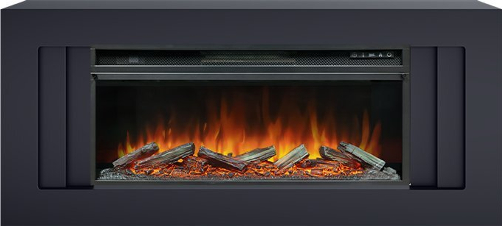 Каминокомплект Line 42 SFT (Разборный) - Серый графит с очагом Vision 42 LOG LED