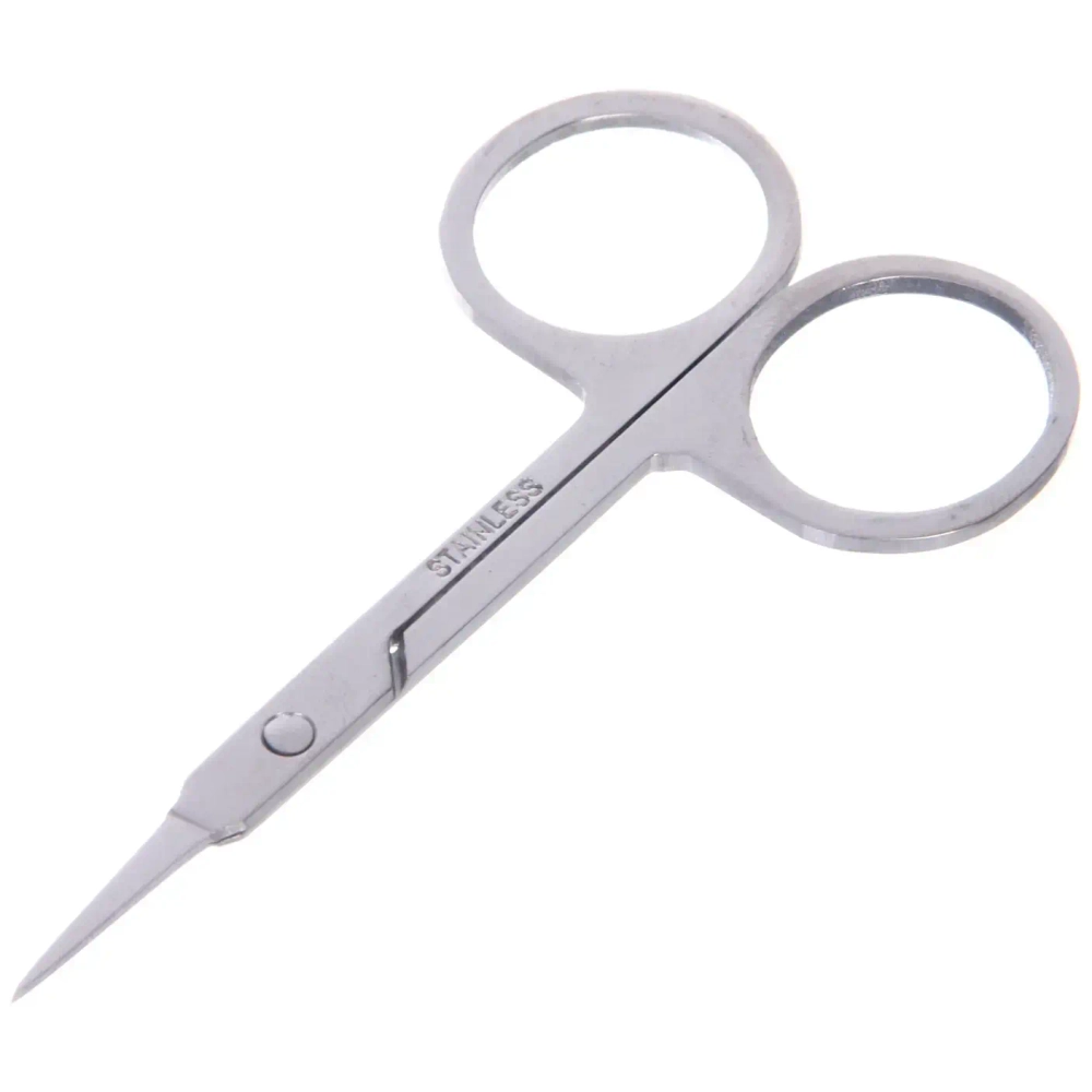 Ножницы маникюрные в чехле «Классические»,тонкие, круглые кольца, 9см