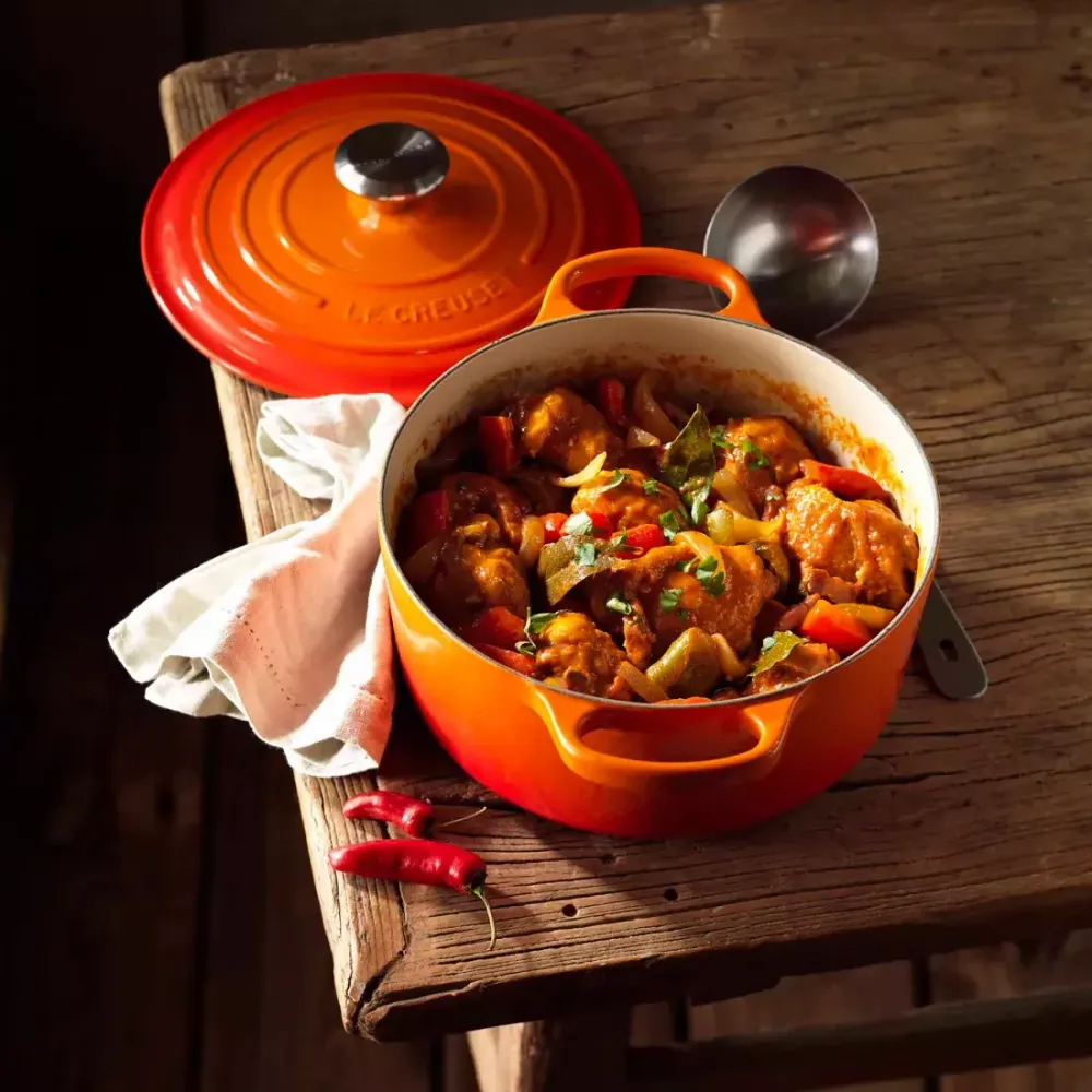 Чугунная кастрюля Le Creuset, Оранжевый - 8