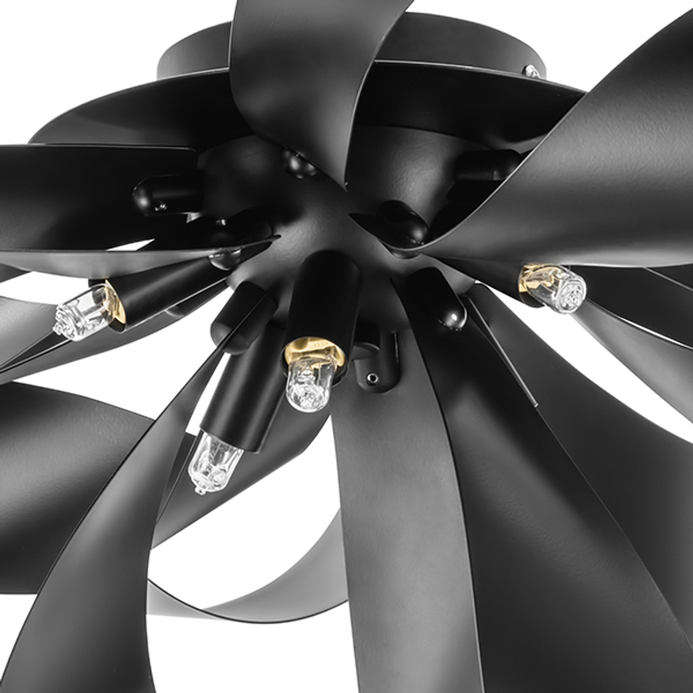 754167 Люстра TURBIO 6х6W (led) G9 ЧЕРНЫЙ