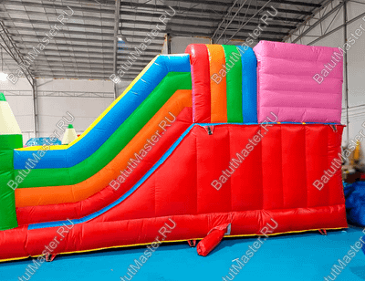 Надувная полоса препятствий "Коробка с карандашами"