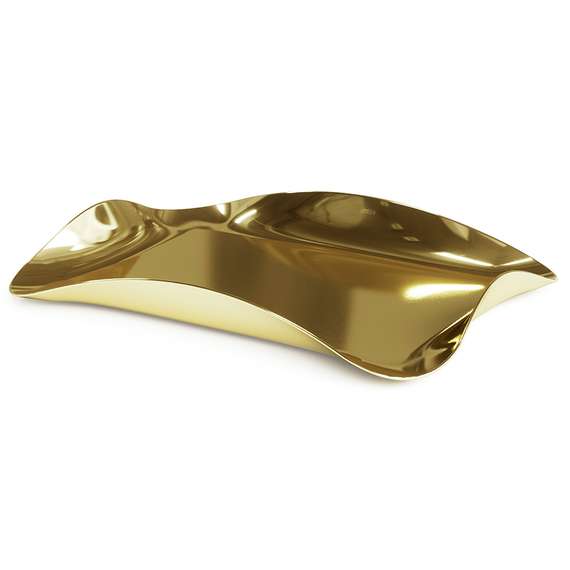 Поднос для сервировки Wave, латунь