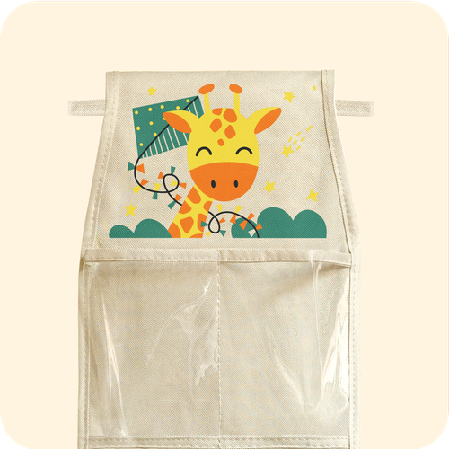 Кармашки для детского сада на резинке. Жираф