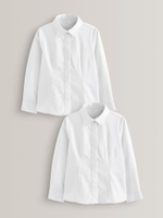 Рубашка школьная для девочки Next 461-161, 2 шт., Белый