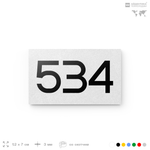 Номер на дверь 534, табличка на дверь для офиса, квартиры, кабинета, аудитории, склада, белая 120х70 мм, Айдентика Технолоджи