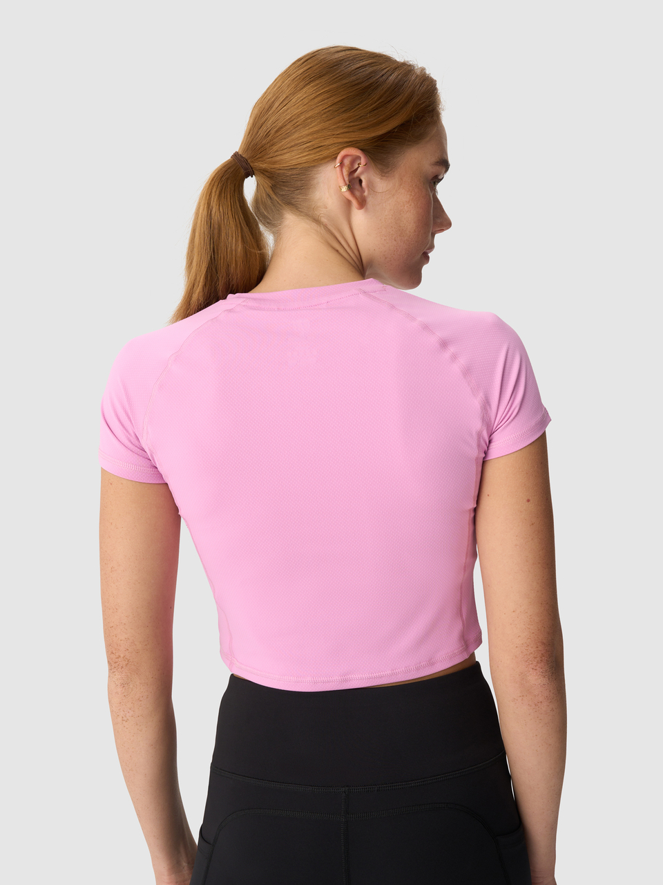 Футболка-кроп женская GRI Фитнес розовая