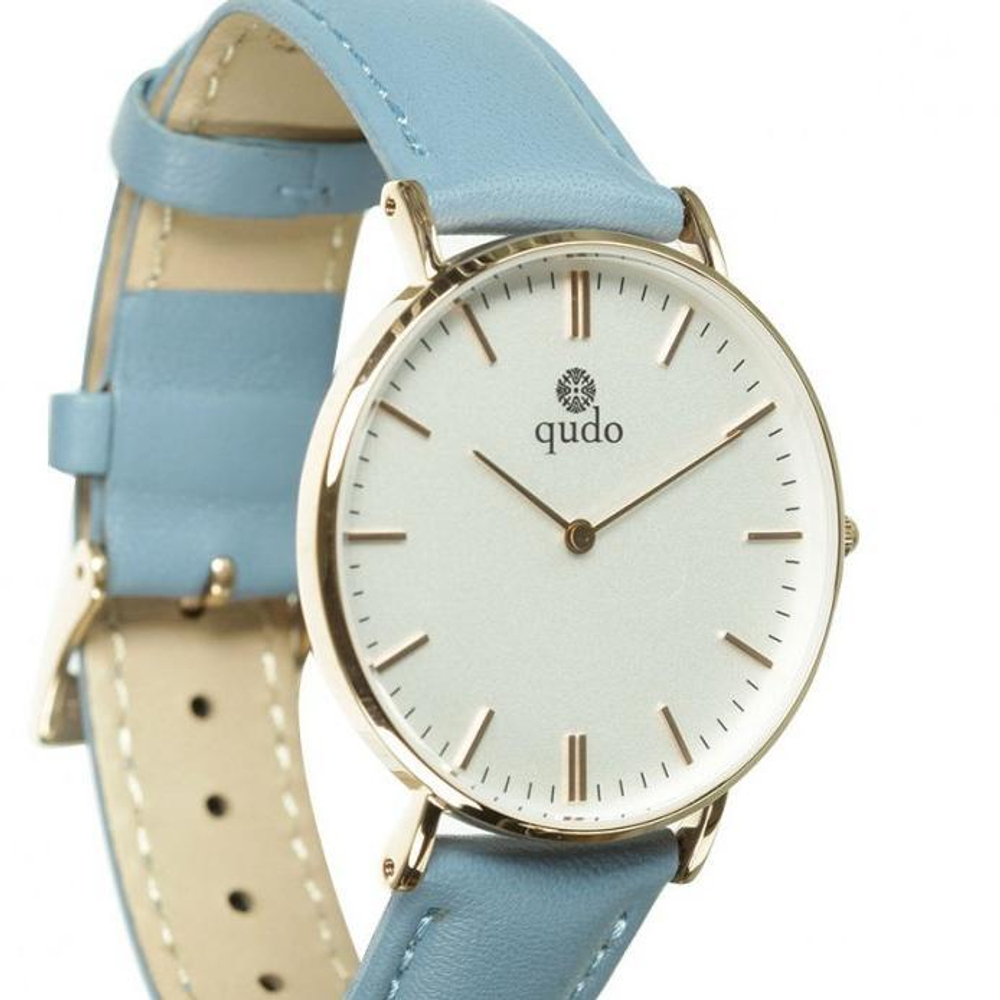 Часы Qudo наручные женские Eterni 802508 BL/RG цвет голубой