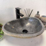 Раковина из речного камня RS-63583 (47*38*16) 0122