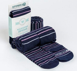 Колготки "Сердце" для девочек 4471566 74-80р. синий (Крошка Я), 1 шт.