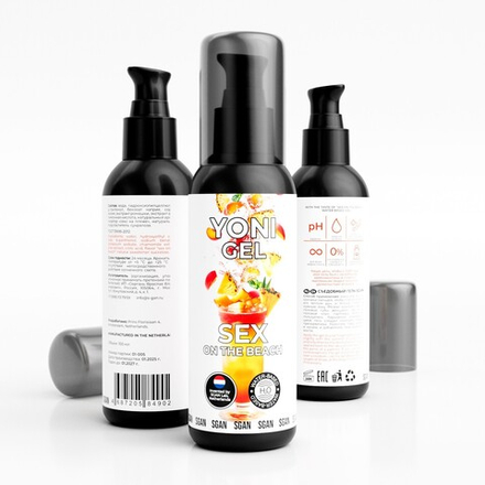 Лубрикант для орального секса SGAN YONI GEL со вкусом коктейля Секс на пляже, 100 мл