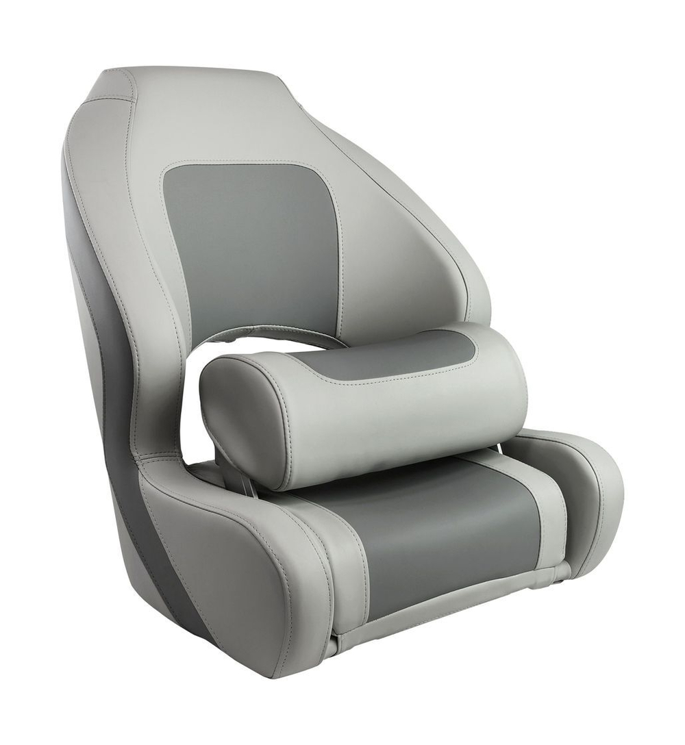 Кресло с болстером Delux Sport Flip Up, обивка угольный/серый винил