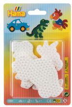 Hama Набор основ для термомозаики Midi Машинка, Попугай, Динозаврик (4573)