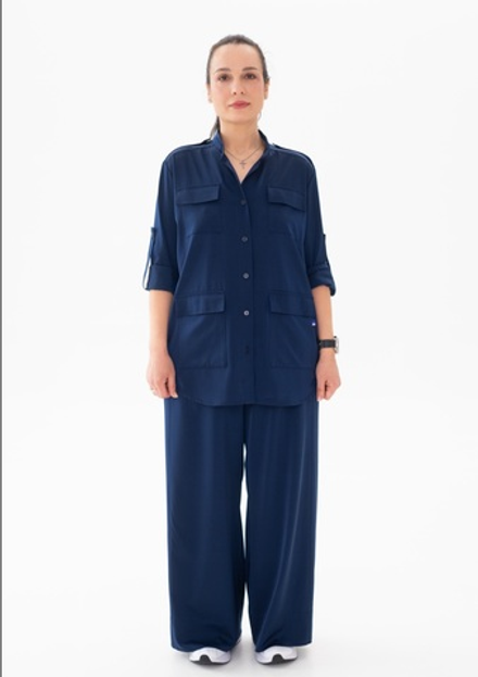 Брюки палаццо сатин