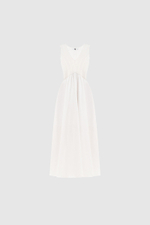 261LB3EDD White midi dress твинсет