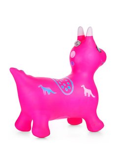 Прыгун надувной Дино (розовый цвет)