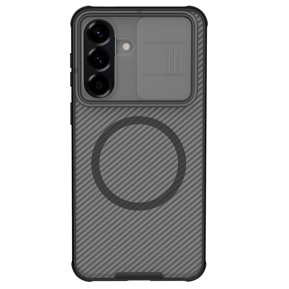 Чехол тонированный для Samsung Galaxy A57, серия CamShield Pro Magnetic (сдвижная шторка для камеры и встроенный круглый магнит) от Nillkin