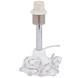 Настольная лампа Орхидея Лайм Белый с абажуром Адель Бланко