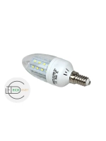 Светодиодная LED лампа С35 Е14 36LED 5W 3шт тёпл