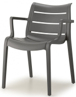 Кресло пластиковое SCAB GIARDINO Sunset, антрацит