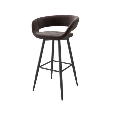 Стул полубарный МАМАДОМА Барни Р 700, Черный/BROWN LUX b29