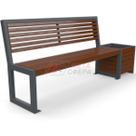 Скамейка Бонжур с цветочницей