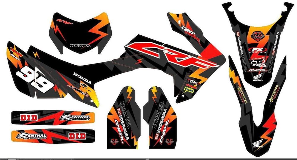 Graphic decal set, Sticker kit, for Honda CRF250L-M 2012-2020