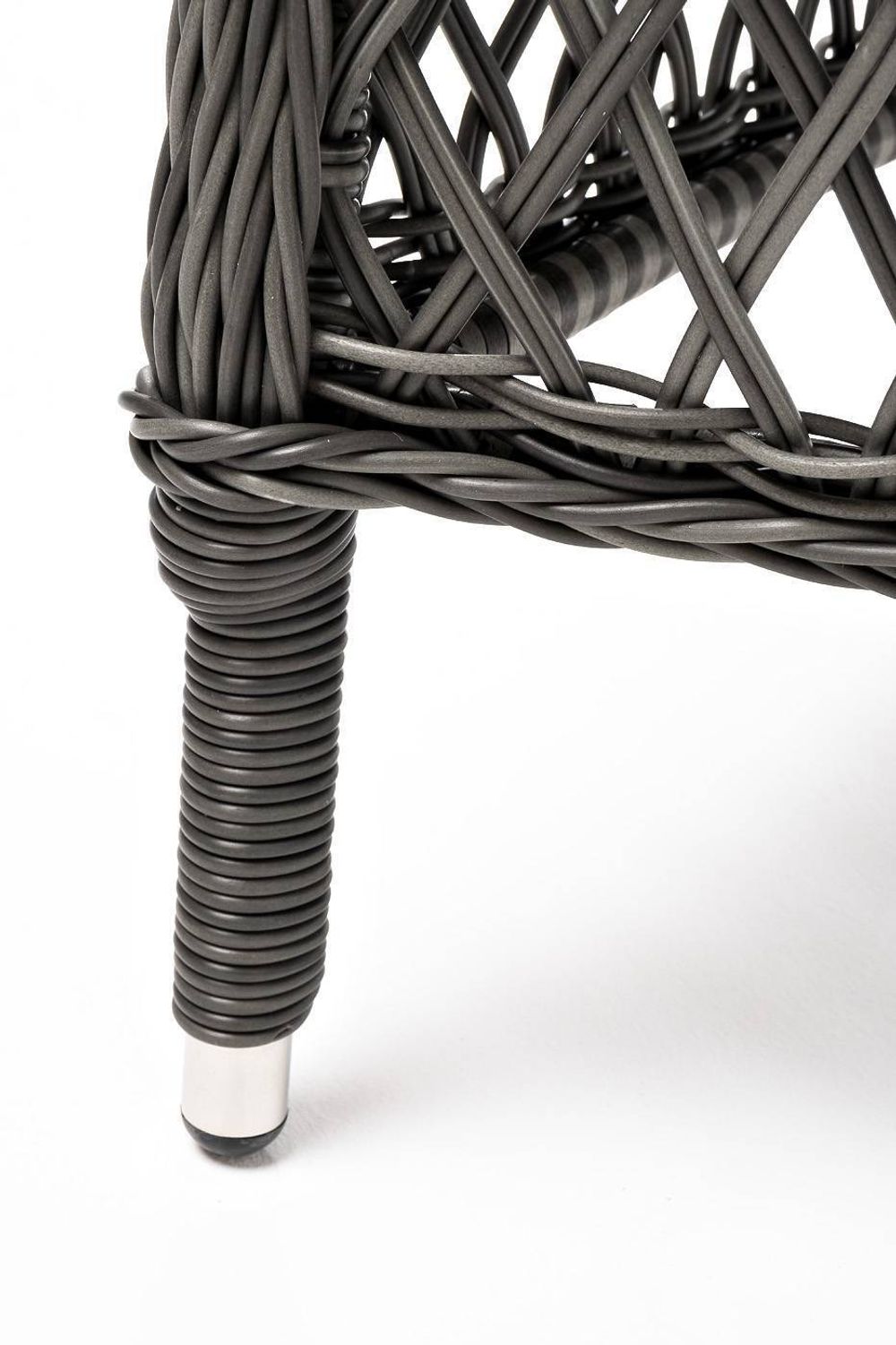 "Сицилия" плетеный стул из искусственного ротанга, цвет графит