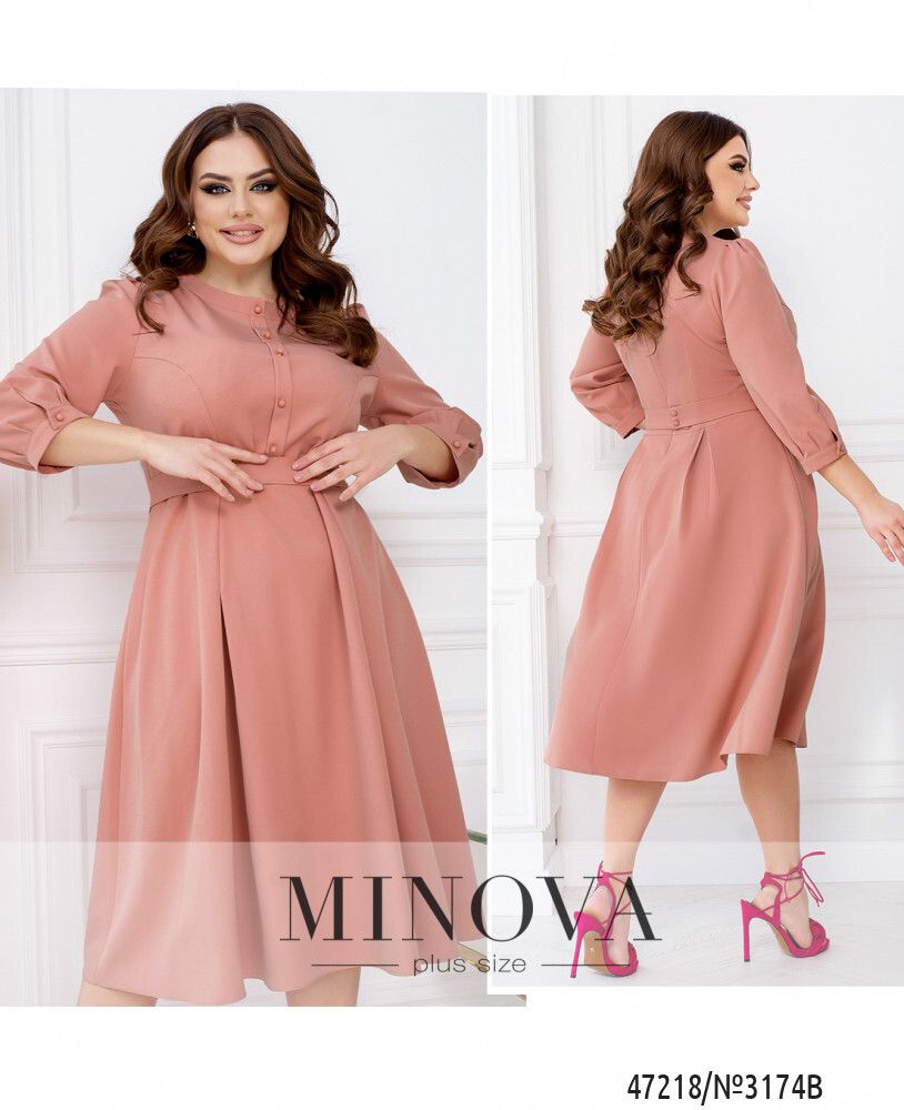 Платье 3174B-пудра Minova