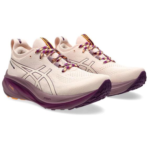 Asics Гель Nimbus 26 Беговые кроссовки Низкие Бежевый/розовый Фиолетовый Женские