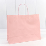 Пакет подарочный 31.5х25х11.5см (Персиковый, Крафт)