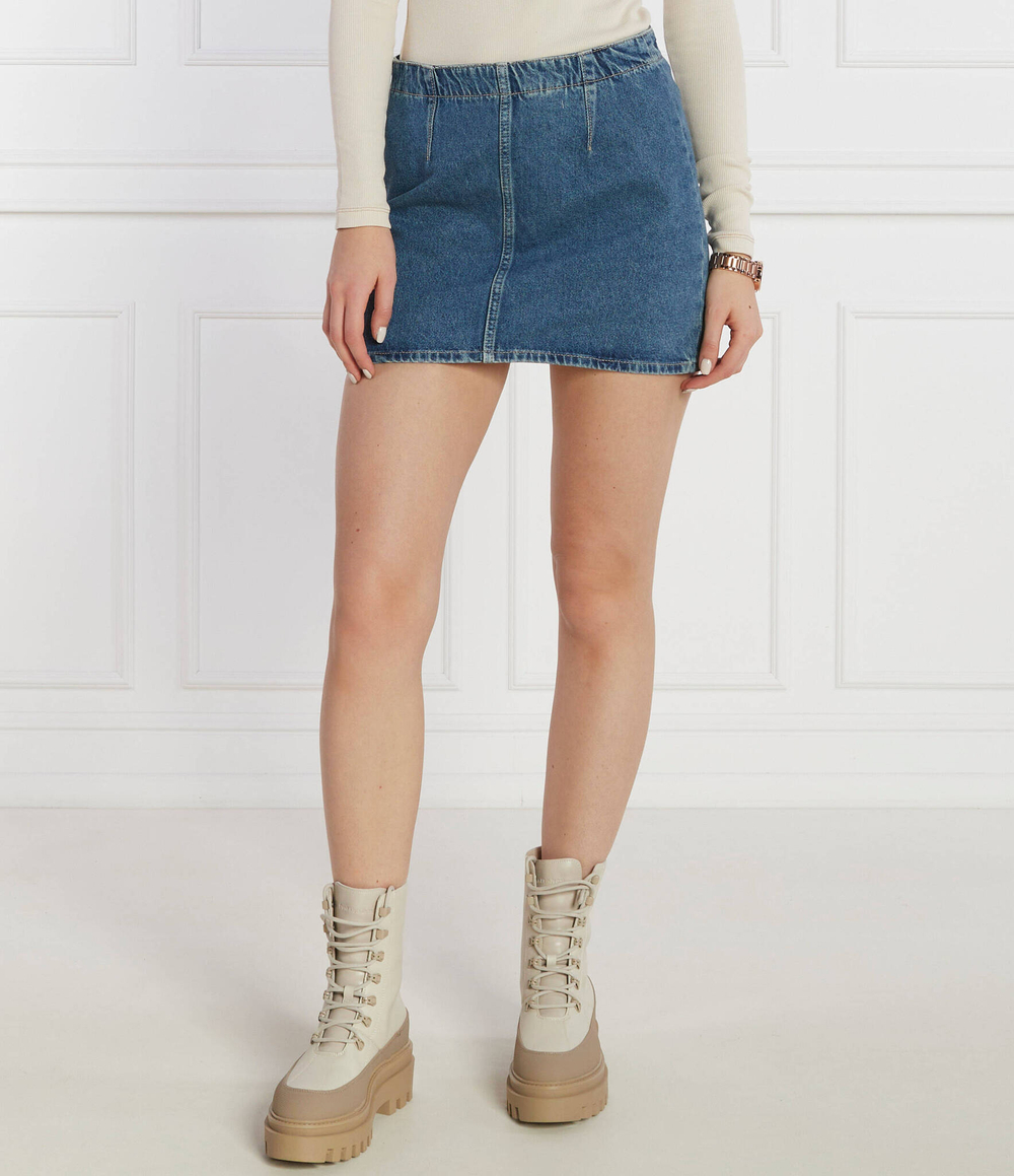 Джинсовая юбка CALVIN KLEIN JEANS - голубой(J20J222482)