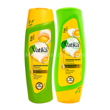 Шампунь Dabur Vatika EGG protein nourished, thick hair Дабур Ватика Яичный протеин Для тонких и ослабленных волос, 200 мл