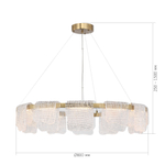 SL6021.203.66 Светильник подвесной ST-Luce золотистый/прозрачный LED 1*66W 4000K VOILE