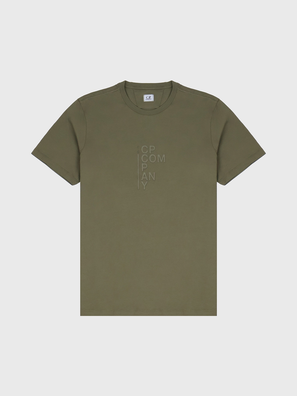 Футболка C.P. Company 30/1 Jersey Vertical Logo Ivy Green