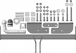 Фаркоп Motodor Lifan X60, X70 (оцинк. Шар) (90012) арт.94702-A