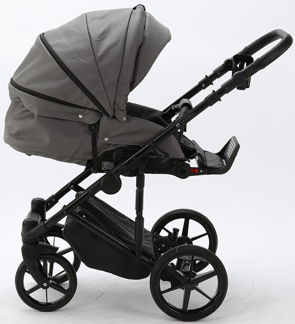 Детская коляска Adamex Zico Deluxe 2 в 1 Z-SA04 СВ.СЕР.ПЕРЛ КОЖА